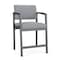Lesro Lenox Steel Hip Chair Metal Frame, Charcoal, RS Fog Upholstery LS1161 - alternate 1